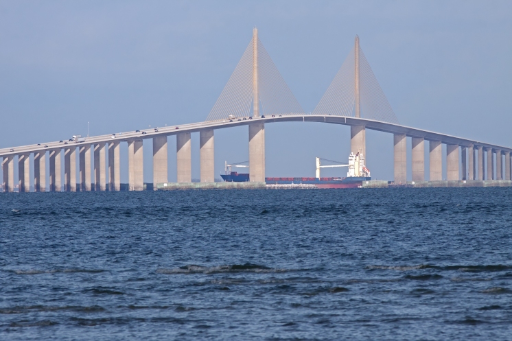 Tampa Bay mit Sunshine Skyway Bridge